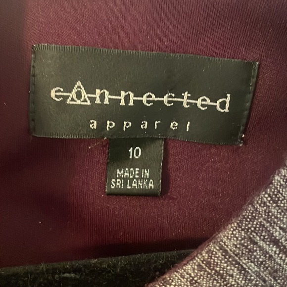 Plum Peplum Dress - Picture 3 of 4